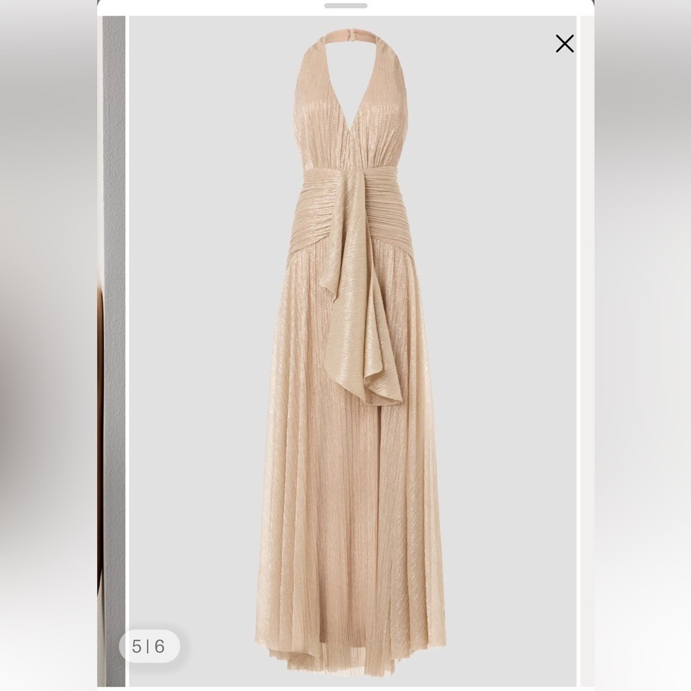 PatBO Lurex Draped Maxi Dress - Picture 3 of 12